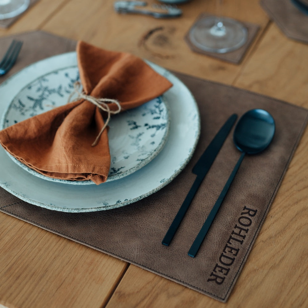 Set de table en cuir 'Design'