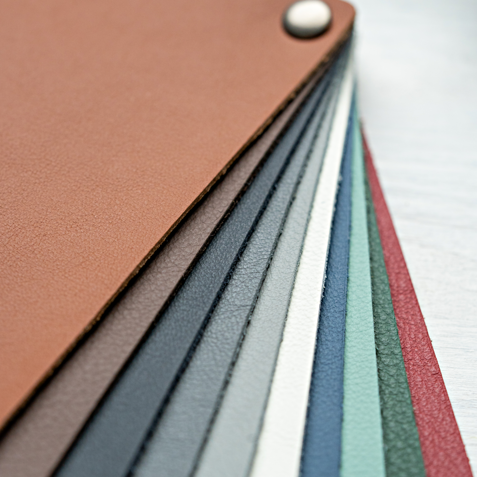 Nuancier de couleurs en cuir
