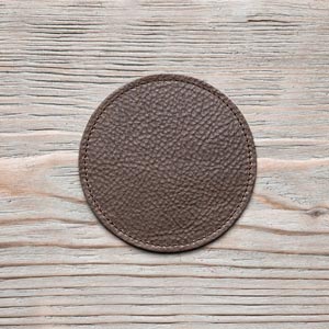 Dessous de verre 'Rond' - Marron