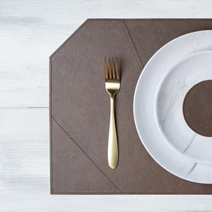 Set de table 'Design' - Marron