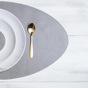 Set de table 'Organic' - Gris béton