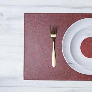 Set de table 'Rectangulaire' - Rouge