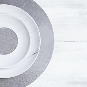 Set de table 'Rond' - Gris béton