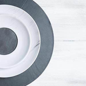 Set de table 'Rond' - Ardoisé