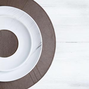 Set de table 'Rond' - Marron
