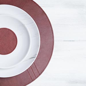Set de table 'Rond' - Rouge